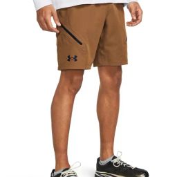 Under Armour Brown Slim Fit Sports Shorts-picture-6