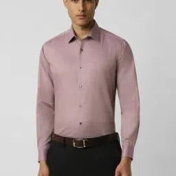 Van Heusen Purple Cotton Regular Fit Shirt-picture-12