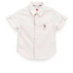 U.S. Polo Assn. Kids Beige Cotton Printed Shirt-picture-21