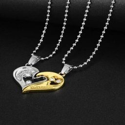 J.S ENTERPRISES Heart Shaped Pendants with Chains-picture-26