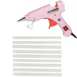 Fadman 20 W Standard Temperature Hot Melt Mini Glue Gun with 9 Stick Pink 7 mm Stick Dia., 121-Pinkmini-20wt-9-St-picture-31