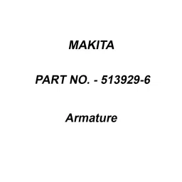 Makita 240 V Armature for MT904, Part No 513929-6-picture-45