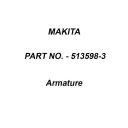 Makita 220-240 V Armature for JR3050T, Part No 513598-3-picture-28