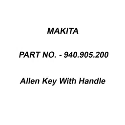 Makita Allen Key With Handle, Part No 940.905.200-picture-14
