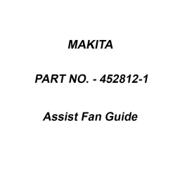 Makita Assist Fan Guide Suitable For MT191, Part No 452812-1-picture-10