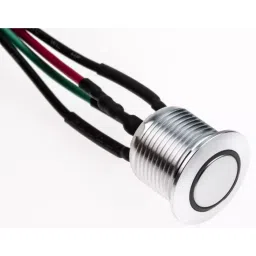 RS PRO Illuminated Push Button Switch Momentary 16 mm SPST Green LED 36 V DC, 1758555 image 4