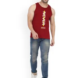 SLOWLORIS Men Pack of 2 Printed Bio-Wash Combed Cotton Gym Vests image 4