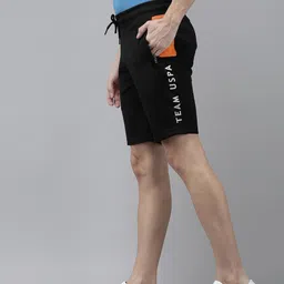 U S Polo Assn Men Typography Printed Slim Fit Shorts-image-5