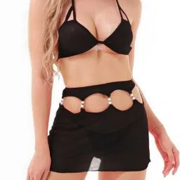 GuSo Shopee Women Black Net Baby Dolls-image-14