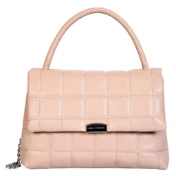 Lino Perros Women's Satchel Bag (Beige)-image-4