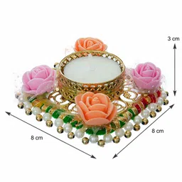 Divyakosh Decorative Diwali Diya Pack Of 4 - Multicolor image 2