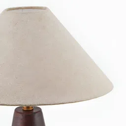 Fabindia Beige Cotton Frustum Shaped Table Lampshade image 2