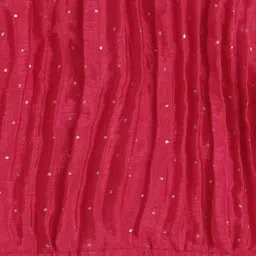 The Magic Wand Woven Sleeveless Floral Foil Printed Top & Palazzo Set - Fuchisa image 5