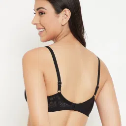 Clovia Black Non Wired Padded T-Shirt Bra image 2