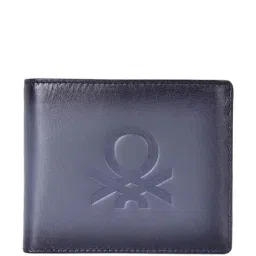 United Colors of Benetton Chane Navy Casual Leather Bi-Fold Wallet for Men-image-84