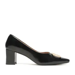 Flat N Heels Women's Black Pump Shoes image 2