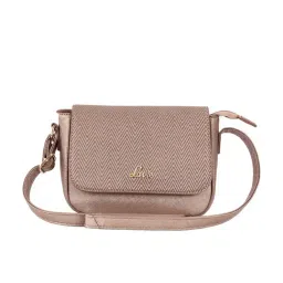 Lavie Bronze Polyester Textured Sling Handbag-image-36