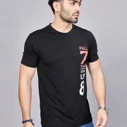 BE POSITIVE Men Typography Printed T-shirt image 5