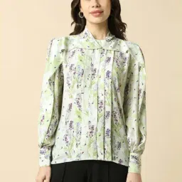 Allen Solly Green Regular Fit Printed Top-picture-21
