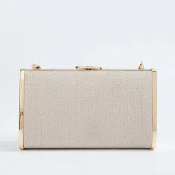 Code by Lifestyle Silver Box Clutch-image-10