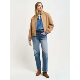 Gant Beige Printed Bomber Jacket image 3