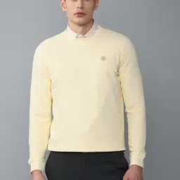 Louis Philippe Yellow  Regular Fit SweatShirt-image-14