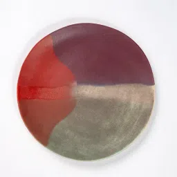 HITKARI Multicolor Porcelain Art Deco Big Dinner Plate image 2