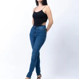 Guess Blue Solid Jeans image 5