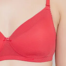 Clovia Hot Pink Non Wired Padded T-Shirt Bra image 4