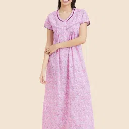 Sweet Dreams Pink Printed Nighty-picture-27