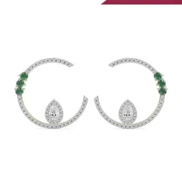 Emori 18k Yellow Gold & Lab Grown Diamond Hazel Front Stud Earrings-image-86