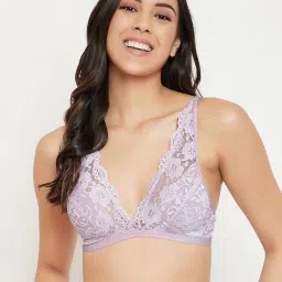 Clovia Purple Non Wired Non Padded Bralette image 1