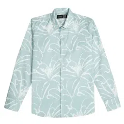 Cavio Boys Lightgreen Printed Shirts-image-12