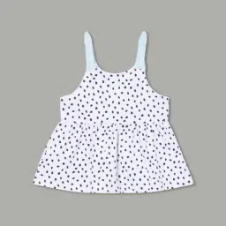 Juniors by Lifestyle White Printed Regular Fit Top & Bottoms image 2