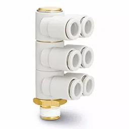 SMC KQ2ZT Series Triple Branch Universal Male Elbow, 4 mm, Threaded-to-Tube Connection Style, KQ2ZT04-02AS (Pack of 10 )-picture-16