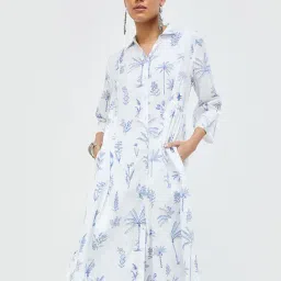 Melange by Lifestyle White Printed Kurta-picture-38