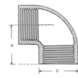 Unik 15 mm Galvanized Iron Elbow image 2