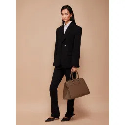 MIRAGGIO Taupe Solid Hand Bag and Detachable Strap image 2