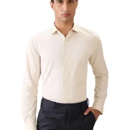 Park Avenue Brown Cotton Slim Fit Printed Casual Shirt-picture-19