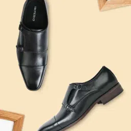 Imperio by Regal Men's Black Monk Shoes-picture-43