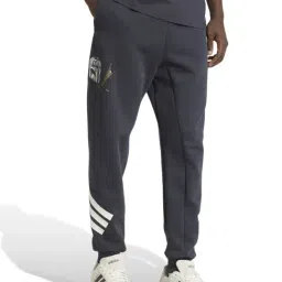 Adidas Grey Regular Fit Striped Sports Joggers image 3