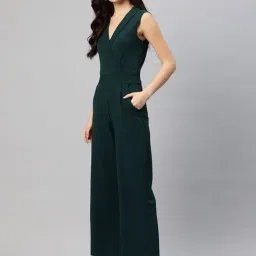 Cottinfab Green Regular Fit Jumpsuit image 3