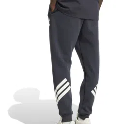 Adidas Grey Regular Fit Striped Sports Joggers image 2