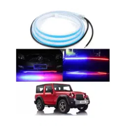Cartronics 120cm Police strip Type Led  Red Blue  For MAHINDRA Thar-picture-43