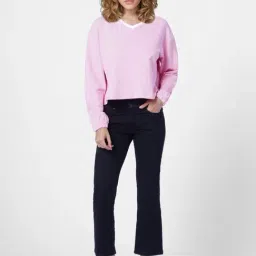 Only Pink Cotton Sweatshirt image 4
