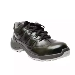 Hillson Steel Toe Safety Shoes TPF Sole Mid Ankle Black Patent Leather Size UK 8, SWAG 1905 image 1