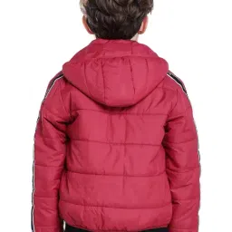 Rare Ones Boys Red Polyester Solid Jacket image 2