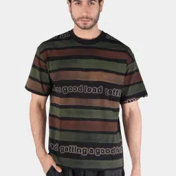 Botabochi Multi Cotton Regular fit Stripes T-Shirt image 4