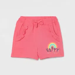 Juniors by Lifestyle Pink Cotton Printed Shorts-picture-19