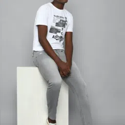 Allen Solly Jeans Grey Slim Fit Jeans image 5